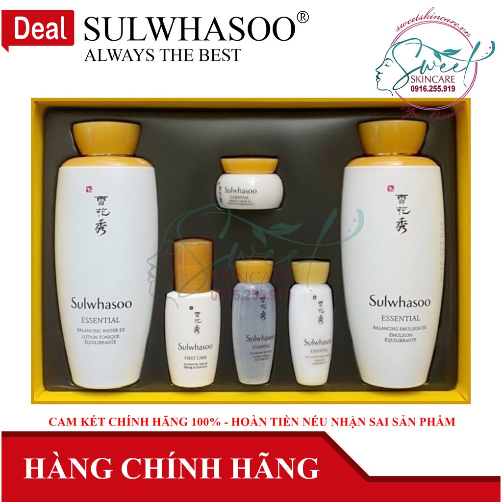 Bộ Dưỡng Chống Lão Hóa Nâng Cơ Thiết Yếu Sulwhasoo Essential Set 7pcs ( AmorePacific ) | BigBuy360 - bigbuy360.vn