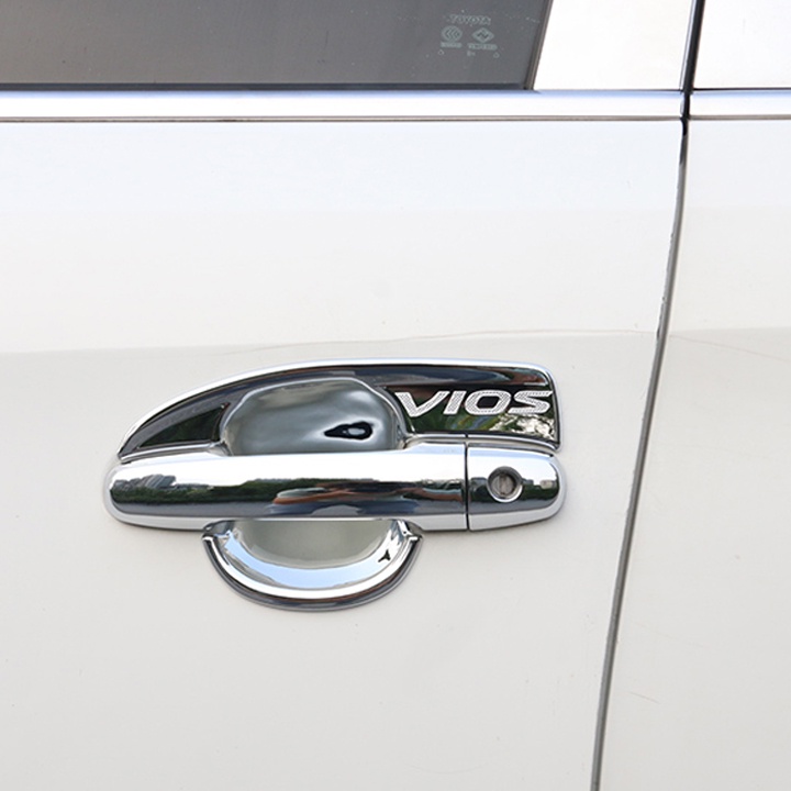 Bộ 04 Ốp Tay Nắm Và Hõm Cửa Ô Tô Toyta Vios vol