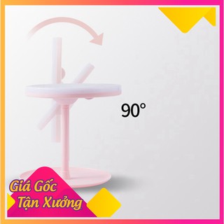 SALE SOCK Gương Tròn Trang Điểm Để Bàn - Đèn Led Thay Đổi 3 Màu  HOT