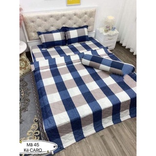 Bộ mền + drap cotton poly 5 món(nhắn tin chọn mâu)