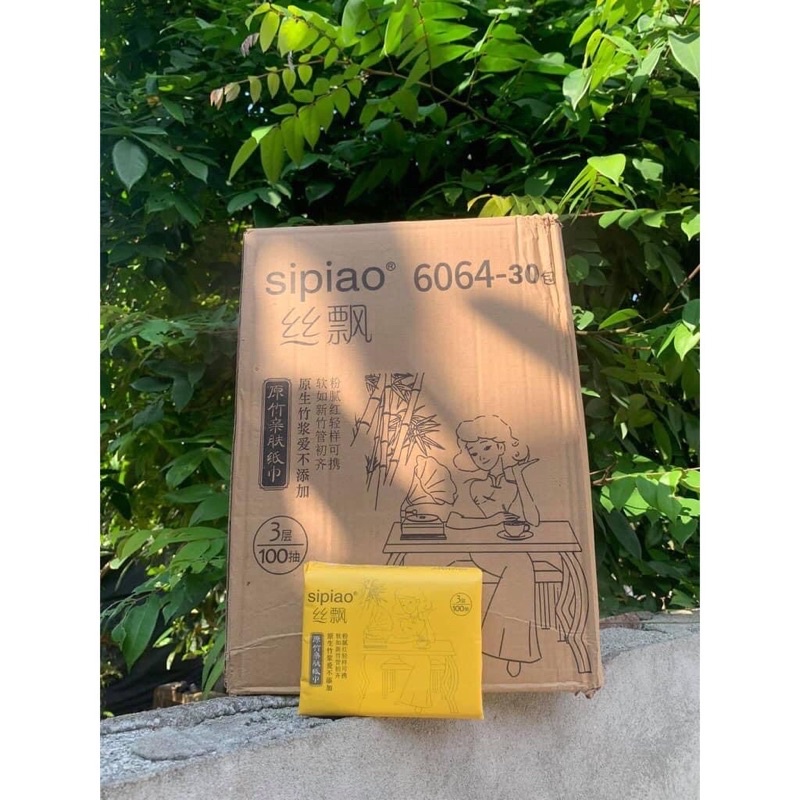 Giấy ăn gấu trúc 300 tờ 3lớp