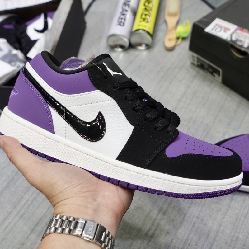 Giày Jordan1 Low Court Purple / JD1 cổ thấp tím - Chuẩn Best - Vnstoresneaker