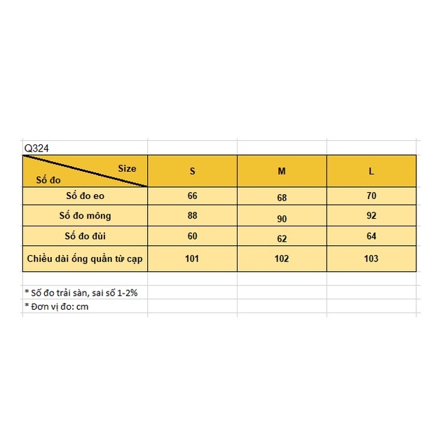 Quần culottes vải âu mềm Q324 SUSTORE