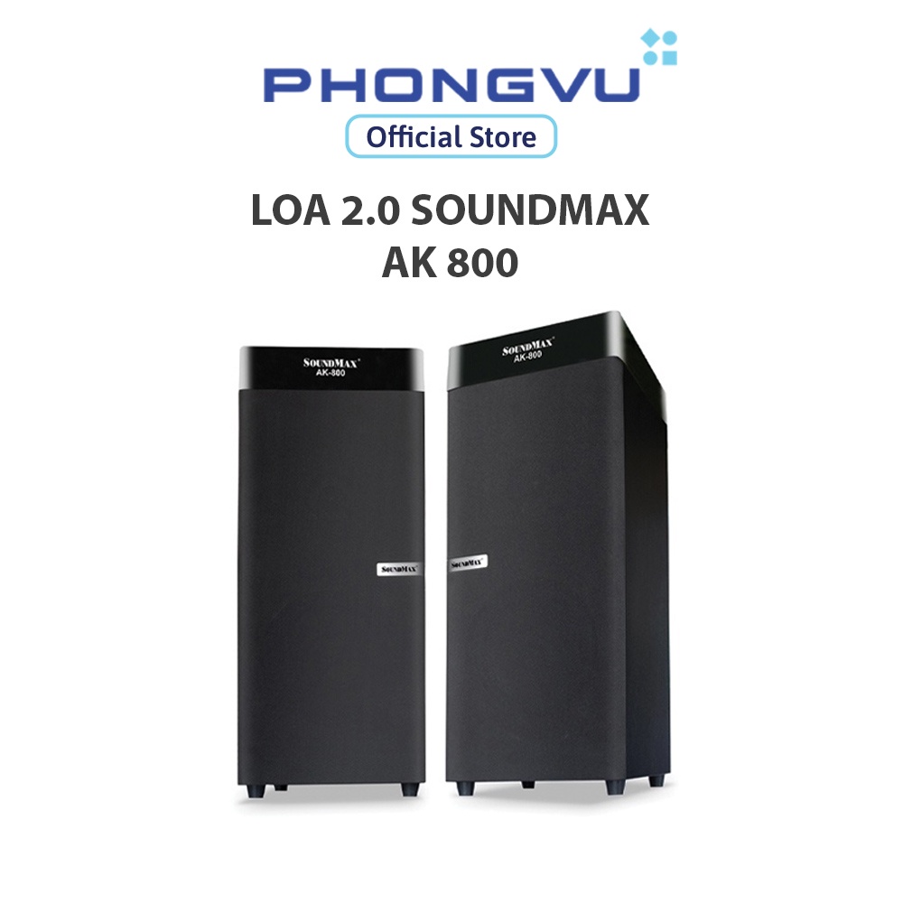 Loa 2.0 SoundMAX AK 800 (Đen) - Bảo hành 12 tháng