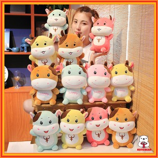 Gấu Bông Bò Con Cảm Xúc - Thú Nhồi Bông Bò Con Với Nhiều Cảm Xúc - Size 25cm
