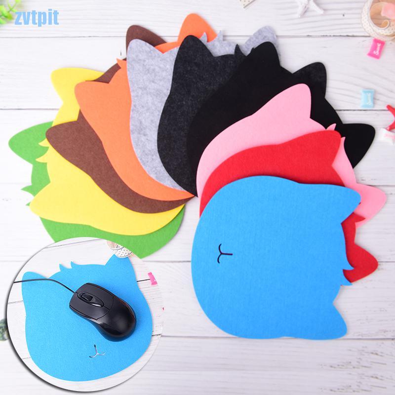 Miếng Lót Chuột Máy Tính Hình Mèo Chống Bụi Bằng Vải Nỉ