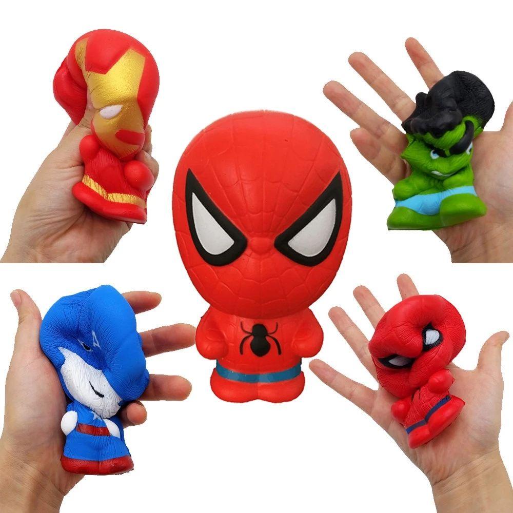 Đồ Chơi Nắn Bóp Đàn Hồi Giảm stress Hình Nhân Vật Siêu Anh Hùng Bằng PU Thanos 1