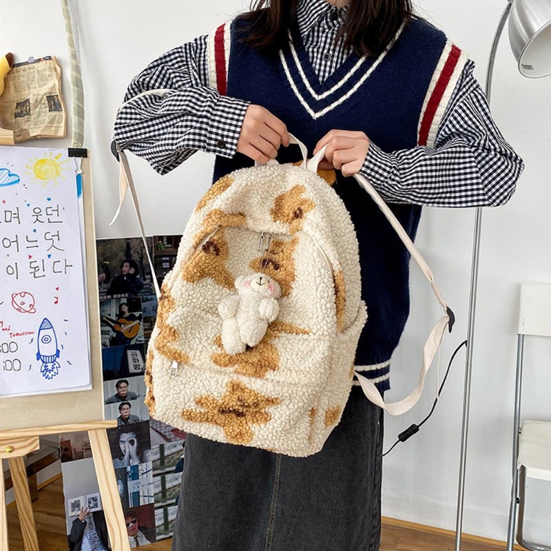 Balo cho nữ hình gấu bông phong cách đáng yêu