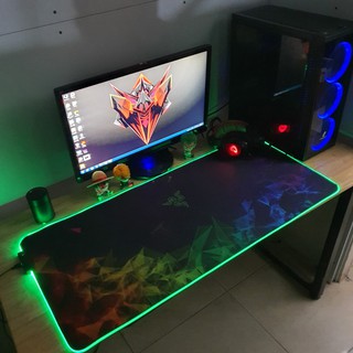 Lót chuột RGB Size 80x30cm, 90x40cm Dày 3mm Siêu bền