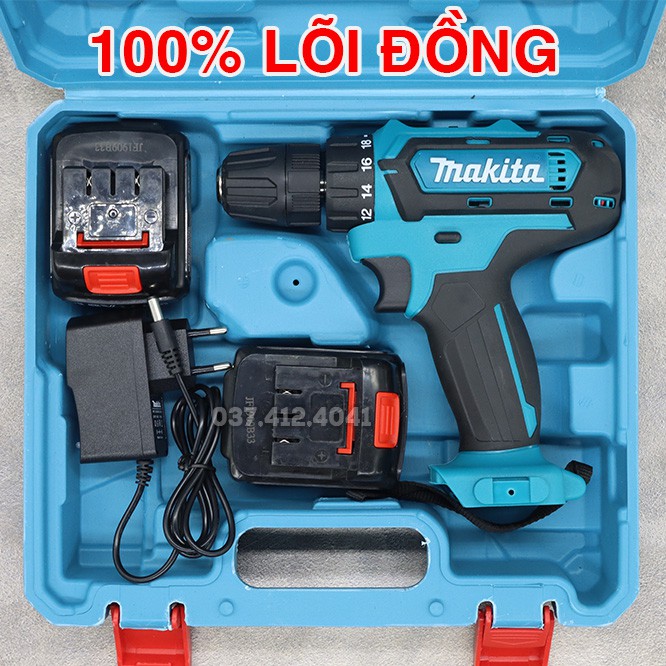 Máy Khoan Pin Maktia 18V, Khoan Pin Bắt Vít 2 PIN, Tặng Mũi Khoan