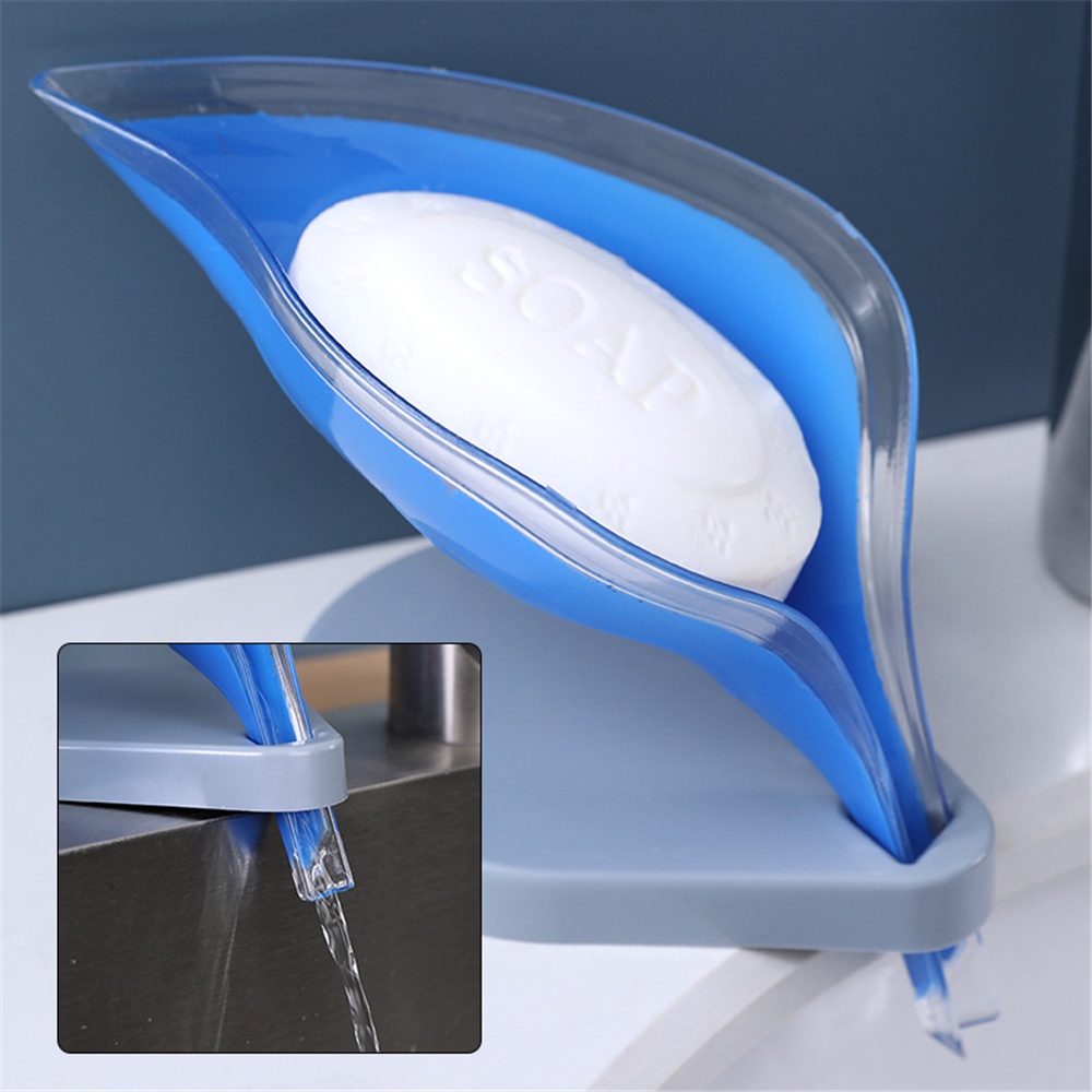 Giá Đỡ Xà Phòng Hình Chiếc Lá Có Giác Hút Chống Trượt Tiện Dụng