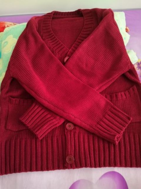 Hàng sẵn_Ao khoác len cardigan thu đông áo len học sinh phong cách Hàn | BigBuy360 - bigbuy360.vn