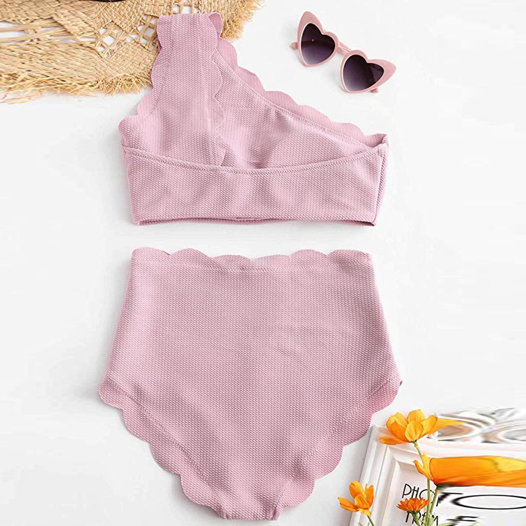 Bikini Nữ Cạp Cao Trễ Vai Phong Cách Vintage | BigBuy360 - bigbuy360.vn