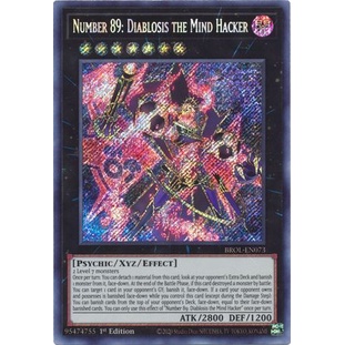 Thẻ bài Yugioh - TCG - Number 89: Diablosis the Mind Hacker / BROL-EN073'