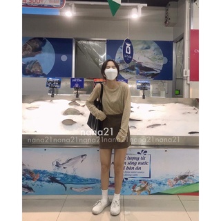 Áo len mỏng dài tay trơn