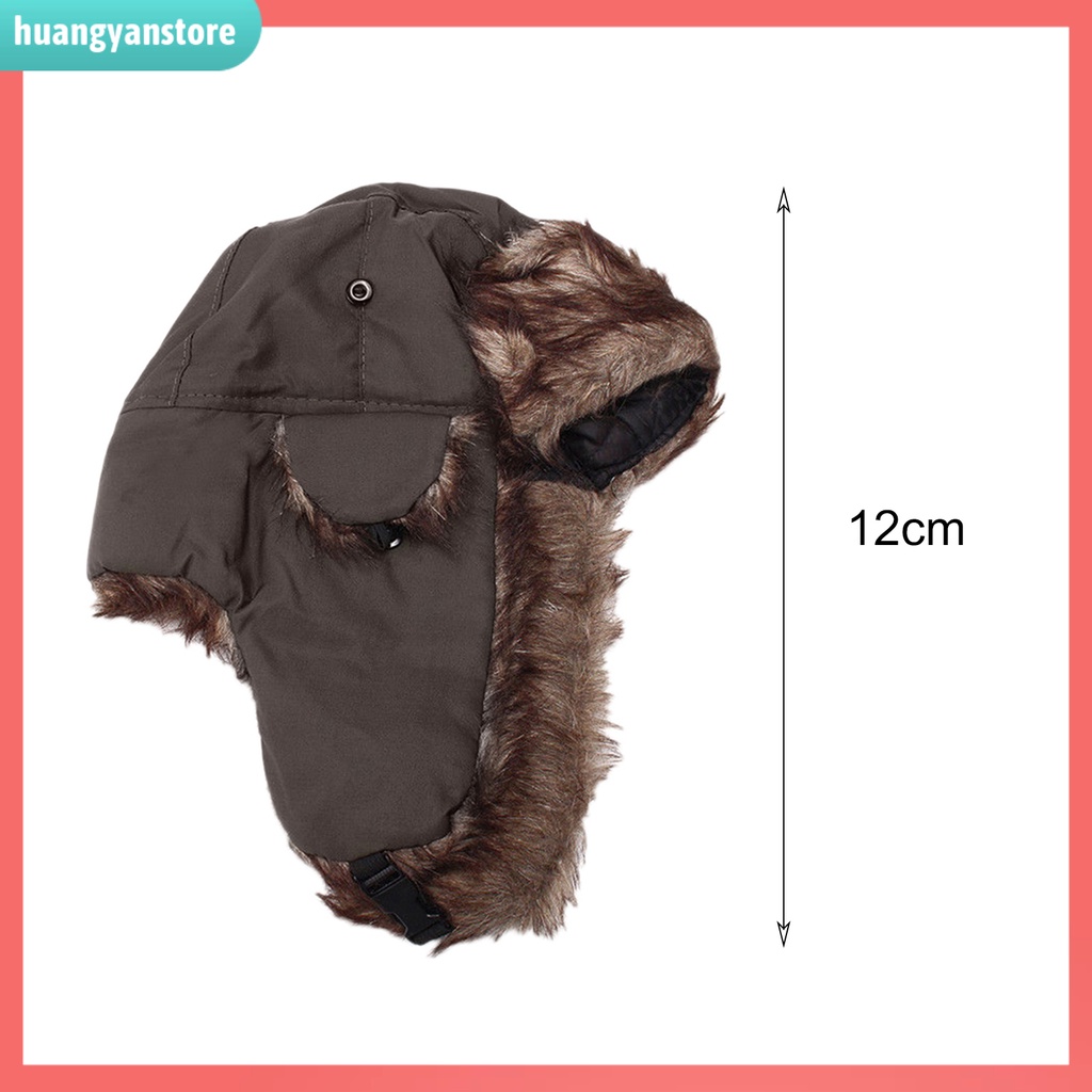 HY| Mũ giữ ấm trùm đầu che tai vào mùa lạnh Unisex