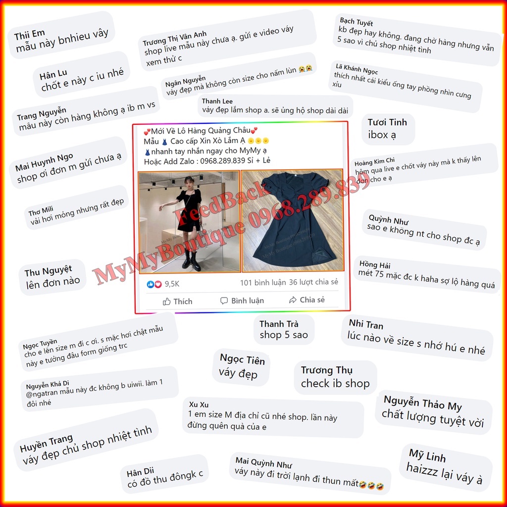 Váy Nữ Xinh Tay Phồng Xẻ Tà Nhẹ Siêu Tôn Dáng | BigBuy360 - bigbuy360.vn