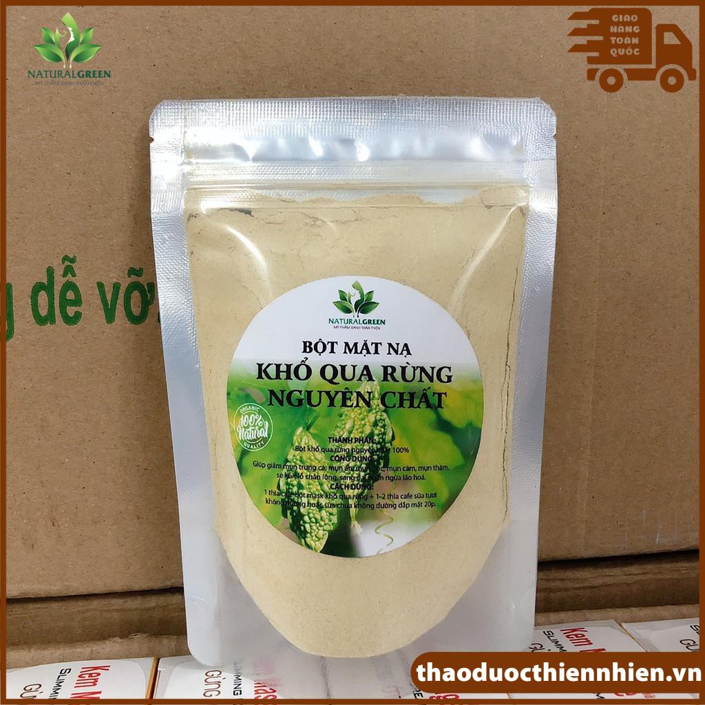 ( 100gr ) Mặt nạ khổ qua rừng nguyên chất, mặt nạ khổ qua dưỡng trắng da, giảm mụn , kiềm dầu mờ thâm nám .