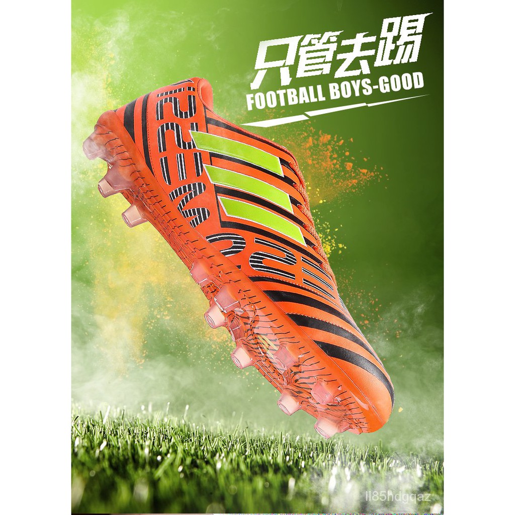 2021 New Hot Sale Mens Soccer Cleats High Ankle Football Shoes Long Spikes Outdoor Soccer Traing Boots For Men Women Soc