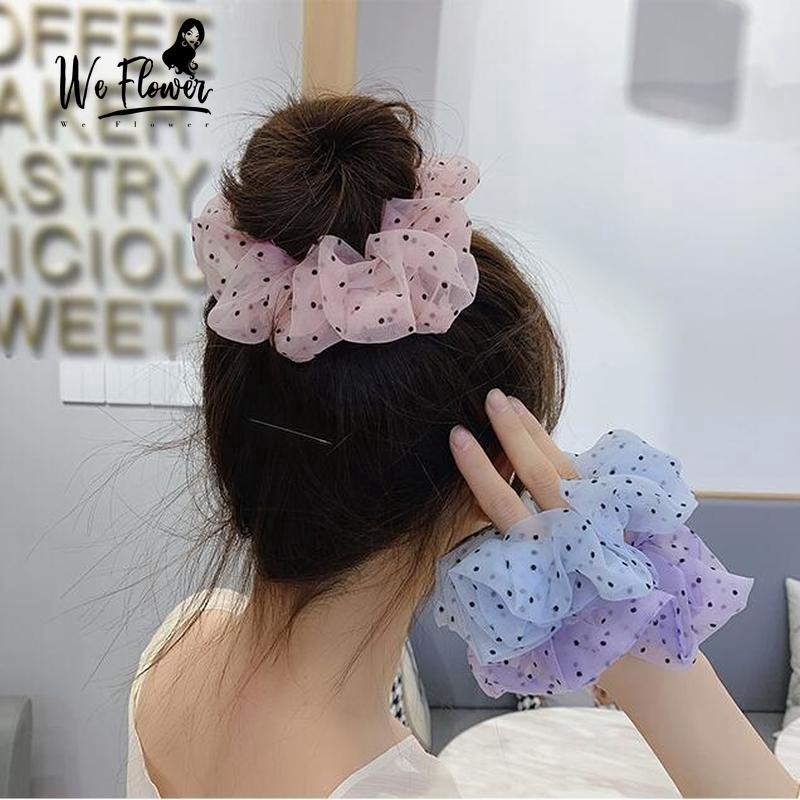 Dây Buộc Tóc Phối Hoạ Tiết Xinh Xắn Dành Cho Nữ