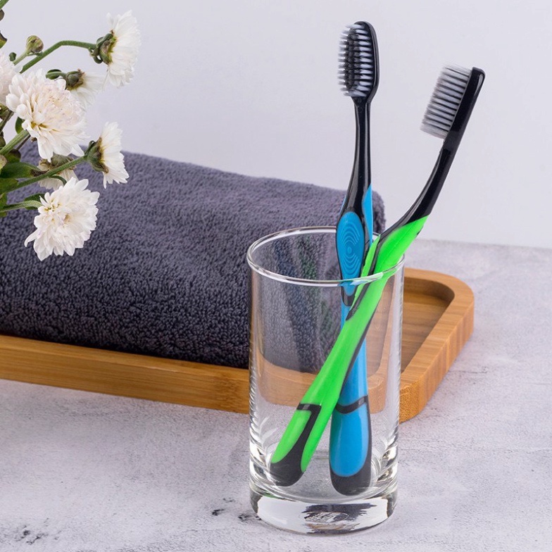 Bàn Chải Đánh Răng Than Tre Hoạt Tính BOSSI Hàn Quốc Cao Cấp Lông Mềm  Date mới