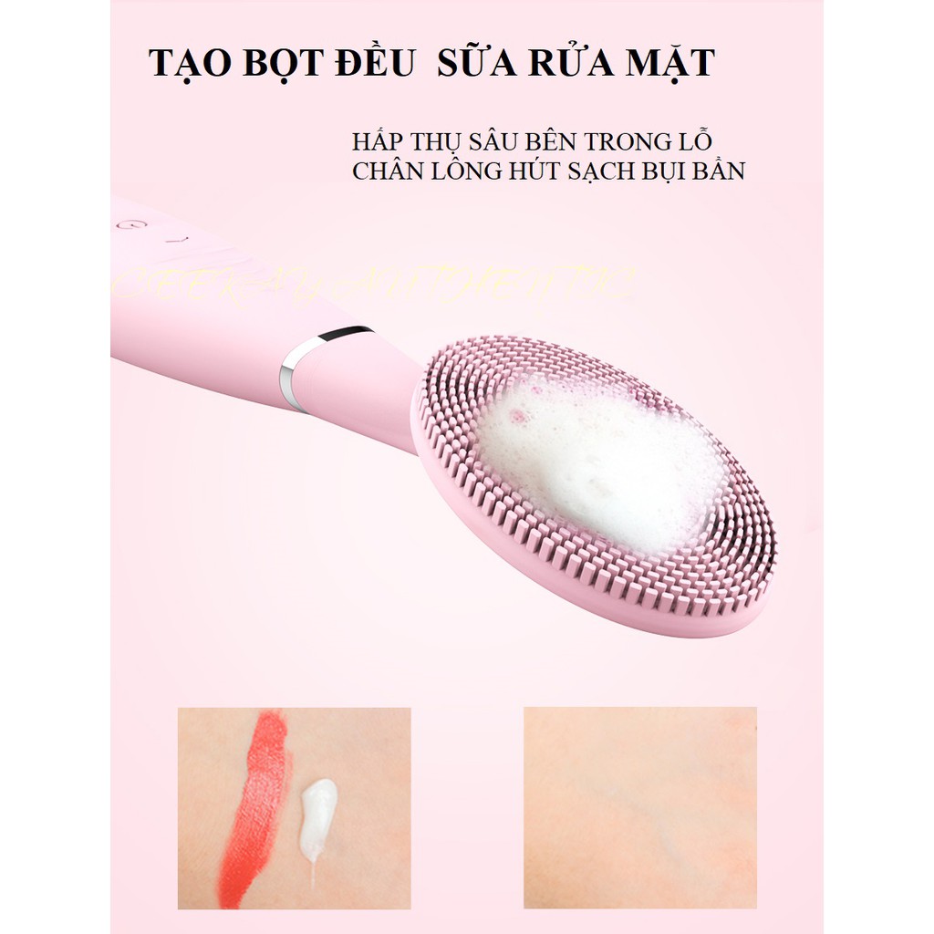 Máy rửa mặt ( BẢN CAO CẤP) CEEKAY massage mặt mini - kiểu máy chăm sóc da chính hãng cao cấp