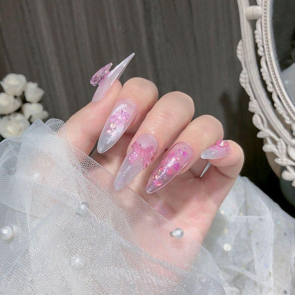 Phụ Kiện Trang Trí Móng Tay Hình Nơ Thời Trang Xinh Xắn|Phụ Kiện Trang Trí Móng Tay 3D Charms
