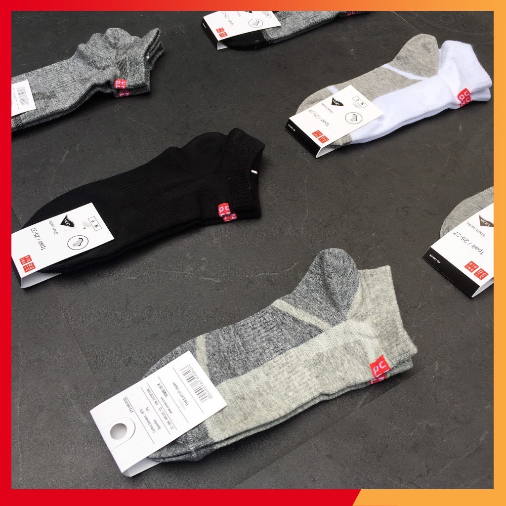 Tất Cổ ngắn Uni ,số lượng 1 Đôi Tất Cổ Ngắn Chất liệu cotton kháng khuẩn, chống hôi Chân