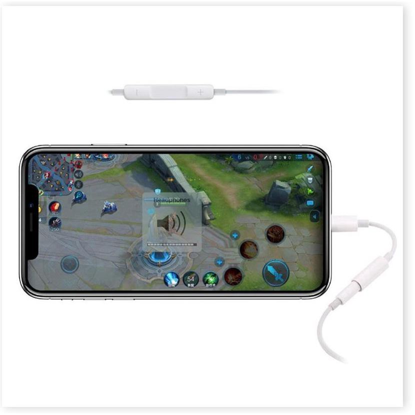 Jnan 【In Stock】 Cáp Kết Nối Bộ Chuyển Đổi Jack Cắm Tai Nghe 3.5 Mm Dành Cho iPhone X/XS Max/XR/IPhone 8 7 Plus iPad [ Sh