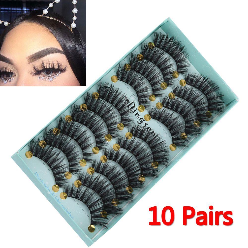 Bộ 10 Cặp Lông Mi Giả Tự Nhiên 3D