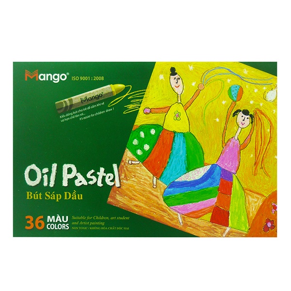 Bút Sáp Dầu Lục Giác Mango BSD36ML-1 / BSD36ML-2 (36 Màu)