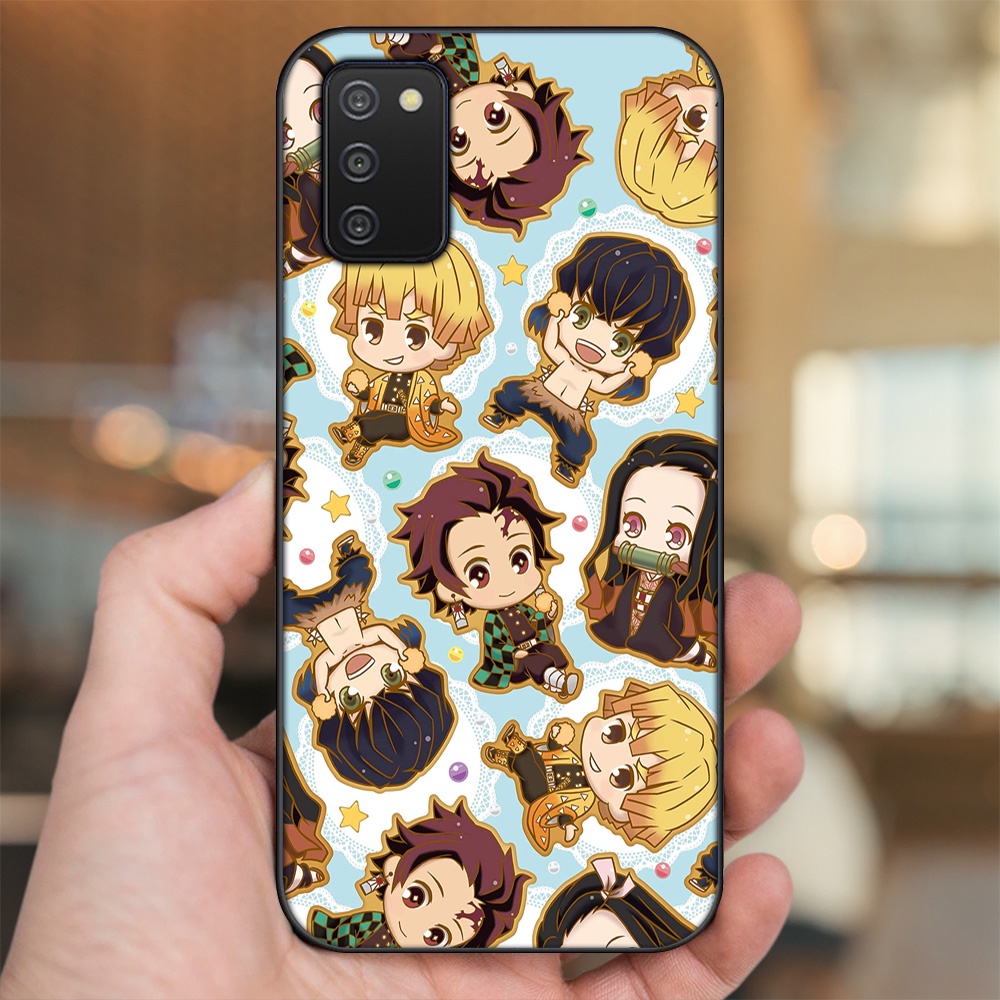 Ốp lưng Samsung A03S viền đen in hình Zenitsu Kimetsu no Yaiba