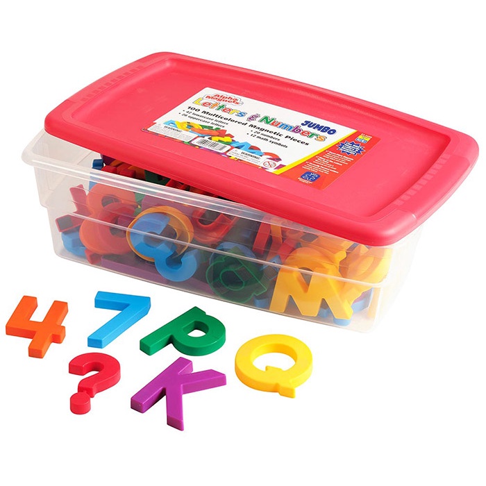 Bộ chữ cái và số đếm nam châm nhiều màu Size to 100 chi tiết - AlphaMagnets® and MathMagnets®
