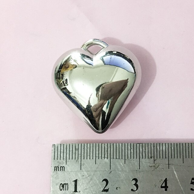 Bộ 5 Móc Khóa Mạ Acrylic 25mm 30mm Tự Làm Mặt Dây Chuyền / Móc Khóa Hình Trái Tim