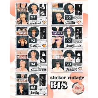 Sticker Vintage BTS