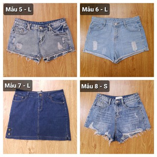 [THANH LÝ NGHỈ BÁN] Quần Short Jean Nữ 2Hand