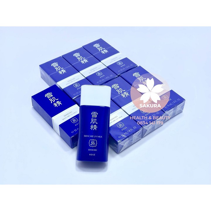 Kem chống nắng Kose Sekkisei Skincare UV Milk SPF 50+ PA ++++ (bản Duty )