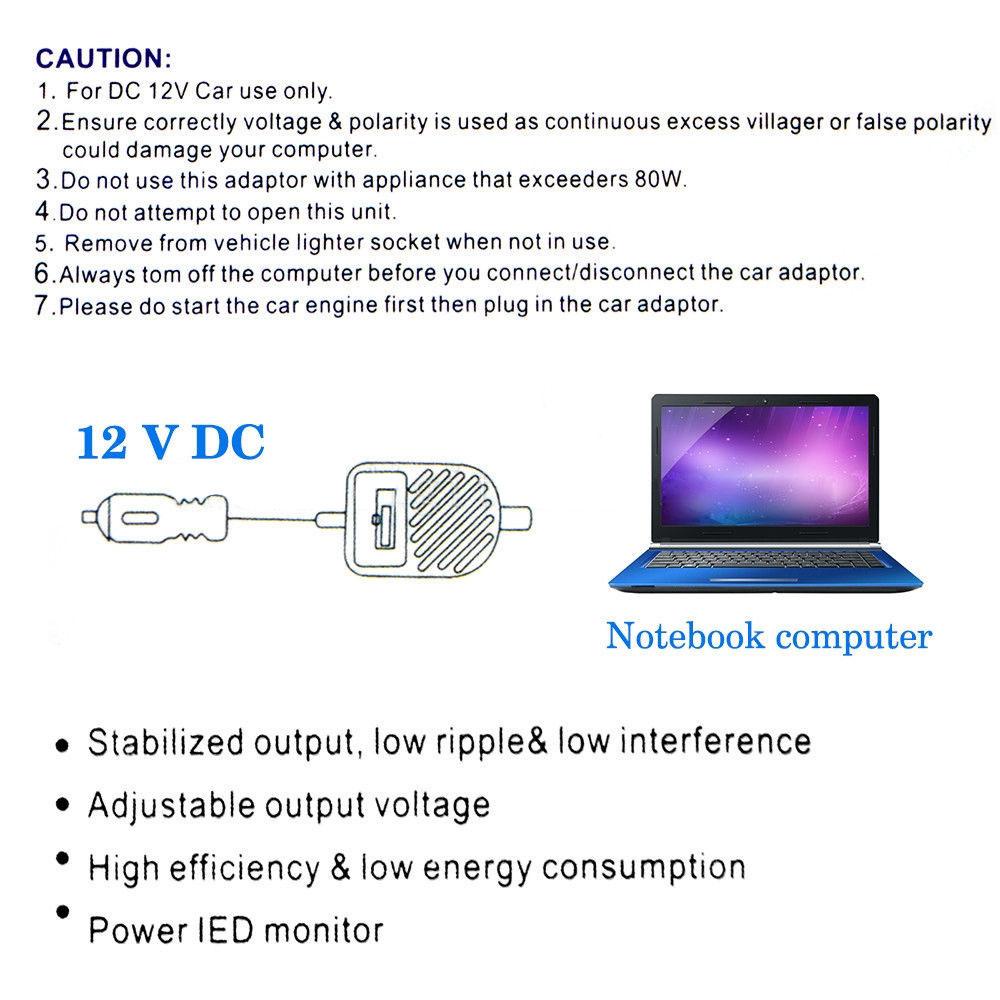 Bộ Sạc Laptop Xe Hơi TAYLOR1 80W Đa Năng Chất Lượng Cao