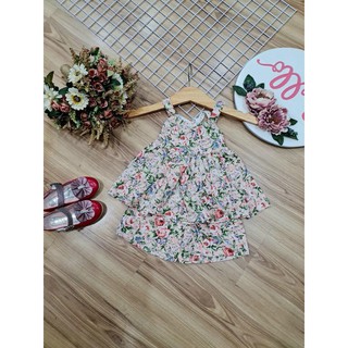 [SIZE NHÍ+ ĐẠI] SÉT BỘ LỤA BÔNG MỀM PHỐI REN BÉ GÁI