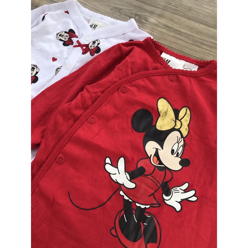 Body liền thân H&amp;M Mickey đỏ trắng