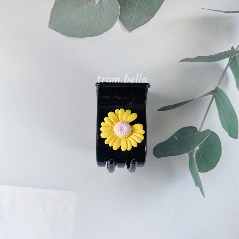Kẹp tóc càng cua 5 răng hoa cúc kẹp tóc hoa cúc