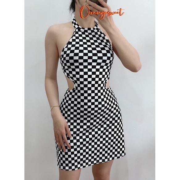 Đầm Yếm Body Hở Lưng Có Mút Ngực 3 Màu Cao Cấp YKLCR