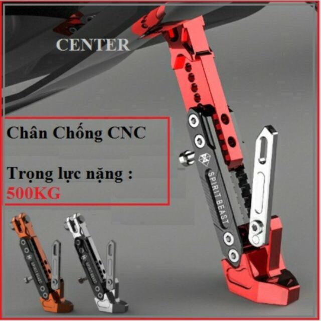 Chân chống, chống ngang phụ racing biker nhôm cnc cao cấp cho mọi loại xe máy/xe đạp điện