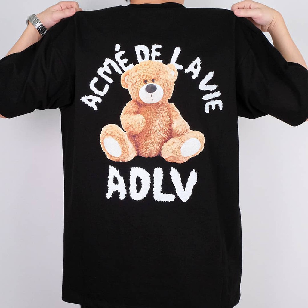 Áo adlv gấu  Acmé de la vie TEDDY BEAR SHORT SLEEVE T-SHIRT BEIGE, tee adlv, full tag, túi Allen FashionShop | BigBuy360 - bigbuy360.vn