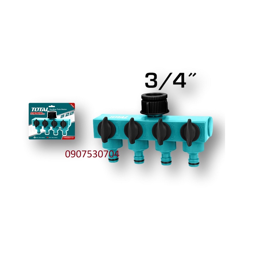 Khớp nối ống nước 4 đầu 3/4 inch - 1 inch Total THHC604101