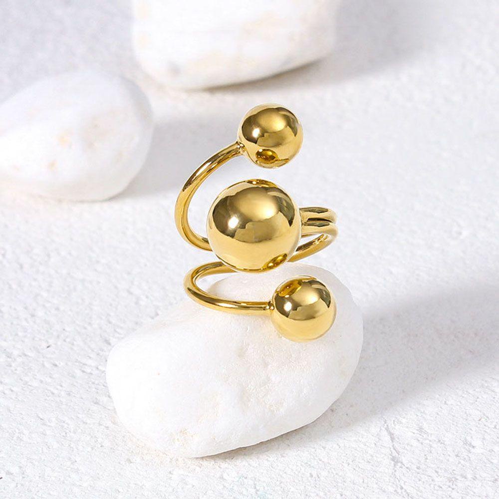 Nhẫn Cưới Ba Vòng Tròn Lớn|Trang Sức Màu Sắc Độc Đáo