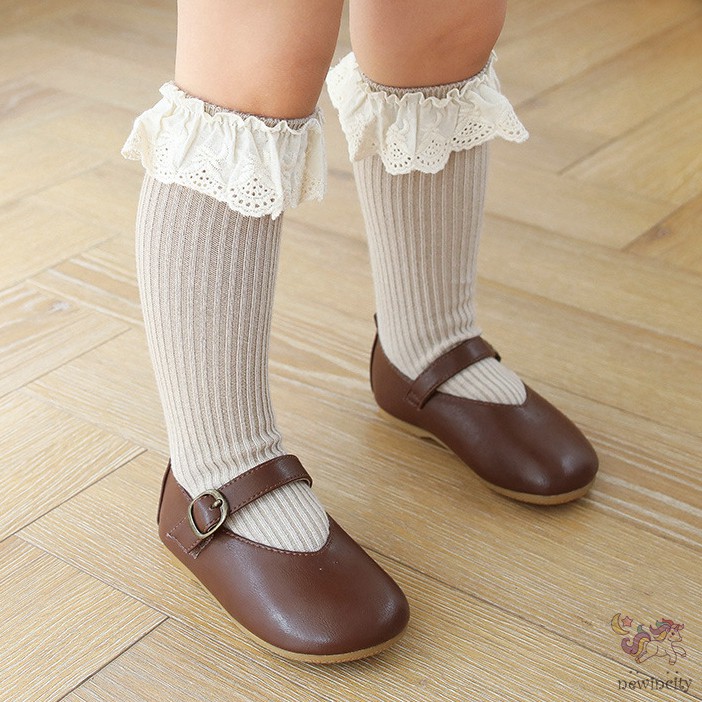 Vớ Cotton Viền Ren Mềm Mại Thời Trang Cho Bé Gái