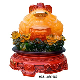 Cóc Ngậm Tiền Màu Vàng Cao Cấp Cao 26cm ( Đẹp bền tinh xảo ) Ảnh thật shop chụp