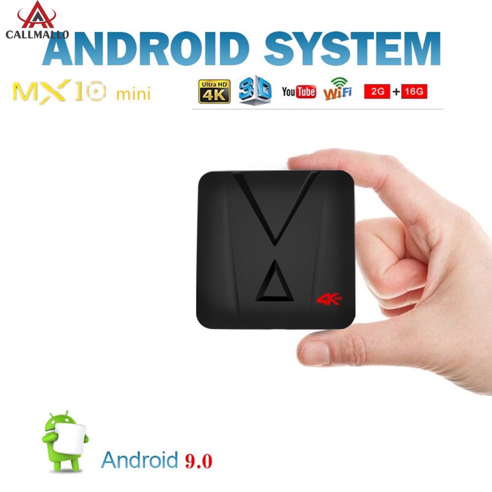 Hộp TV Android 9.0 COLLMALL MX10 Mini 16Gb + phụ kiện dành cho TV kỹ thuật số