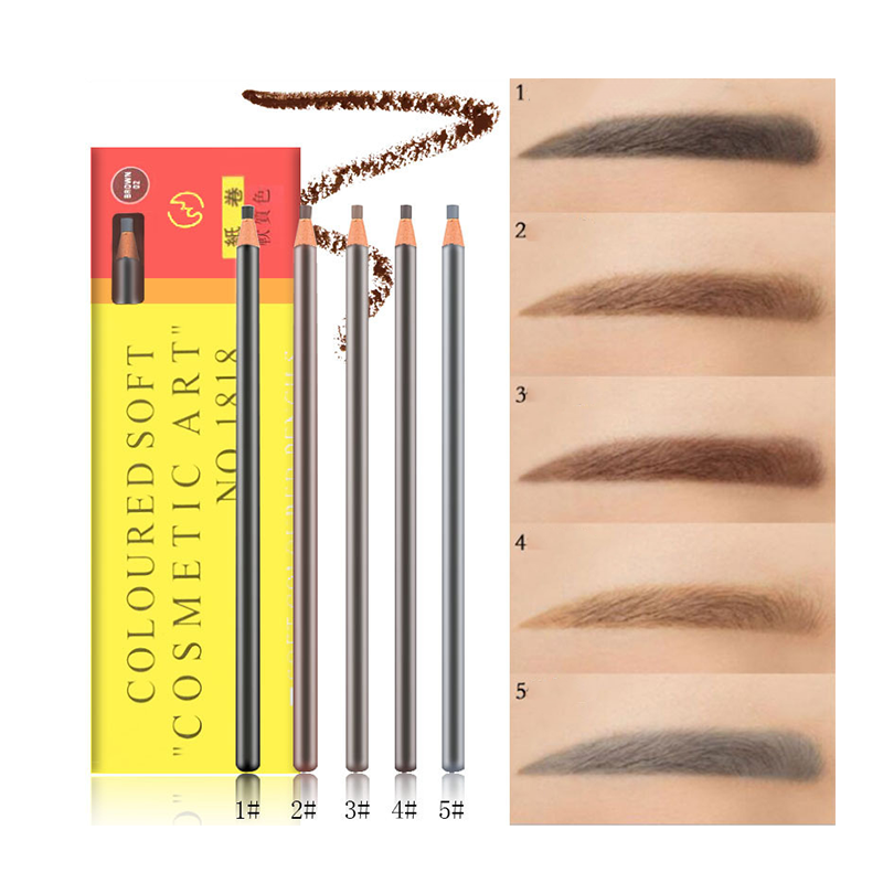 Bút chì kẻ lông mày dạng kéo xé sợi lông mày dạng bột bút chì trang điểm không thấm nước, không thấm mồ hôi, không lem ra vết bẩn tạo tác bút chì | BigBuy360 - bigbuy360.vn